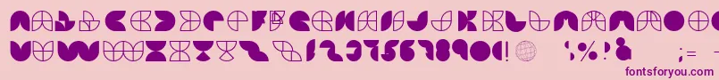 HemisphereGrf Font – Purple Fonts on Pink Background