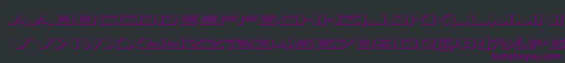Outrider3D Font – Purple Fonts on Black Background