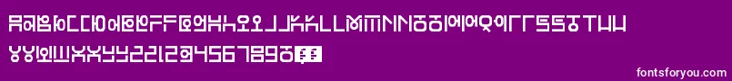 HangeulLookslike Font – White Fonts on Purple Background