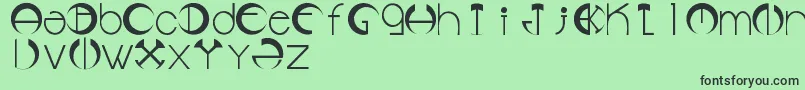 Lms Font – Black Fonts on Green Background