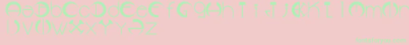 Lms Font – Green Fonts on Pink Background