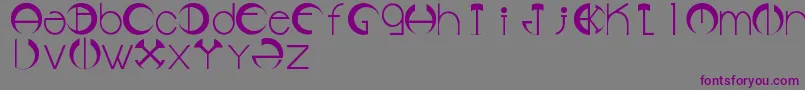 Lms Font – Purple Fonts on Gray Background