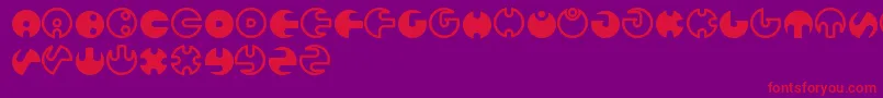 Million Font – Red Fonts on Purple Background