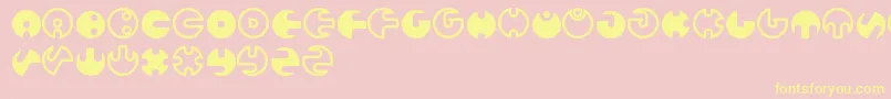 Million Font – Yellow Fonts on Pink Background