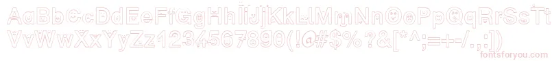 SpFaceDb Font – Pink Fonts on White Background