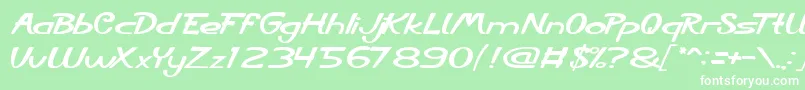 CityShine Font – White Fonts on Green Background