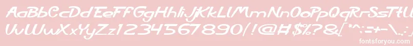 CityShine Font – White Fonts on Pink Background