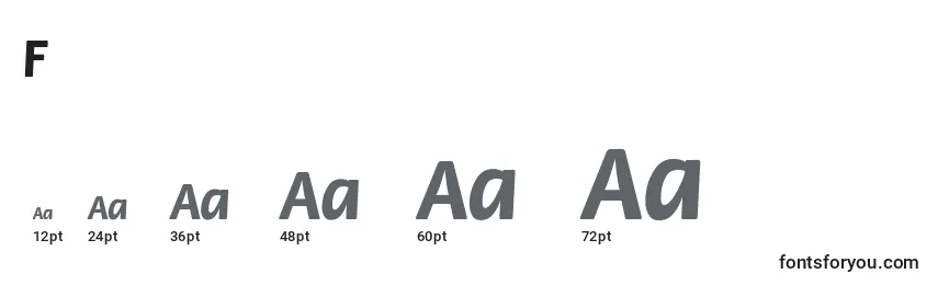 FloraBold Font Sizes