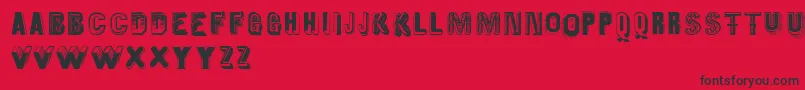 Oldiesbutgoodies Font – Black Fonts on Red Background