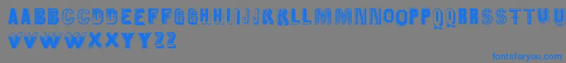 Oldiesbutgoodies Font – Blue Fonts on Gray Background
