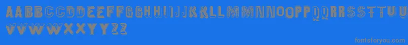 Oldiesbutgoodies Font – Gray Fonts on Blue Background