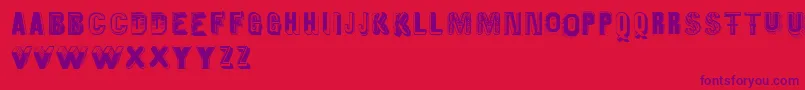 Oldiesbutgoodies-Schriftart – Violette Schriften auf rotem Hintergrund