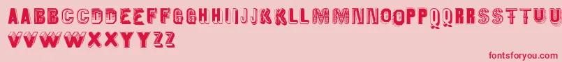 Oldiesbutgoodies Font – Red Fonts on Pink Background