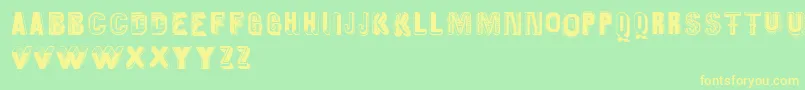 Oldiesbutgoodies Font – Yellow Fonts on Green Background