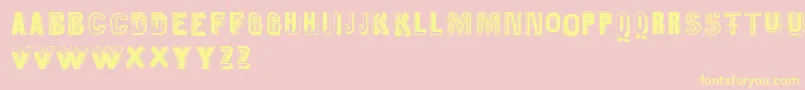Oldiesbutgoodies Font – Yellow Fonts on Pink Background