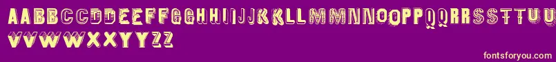 Oldiesbutgoodies Font – Yellow Fonts on Purple Background