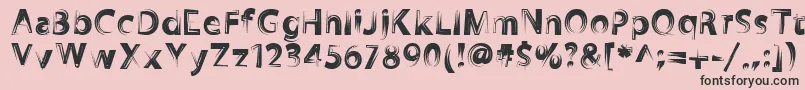 Zookyzooky Font – Black Fonts on Pink Background