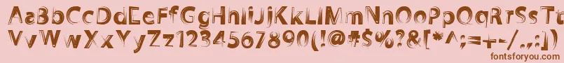 Zookyzooky Font – Brown Fonts on Pink Background