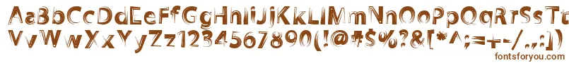 Zookyzooky Font – Brown Fonts on White Background