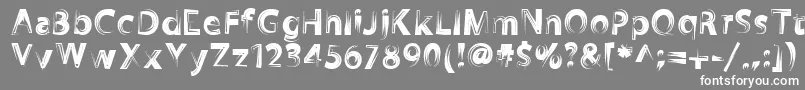 Zookyzooky Font – White Fonts on Gray Background