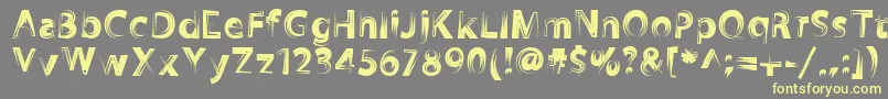 fuente Zookyzooky – Fuentes Amarillas Sobre Fondo Gris
