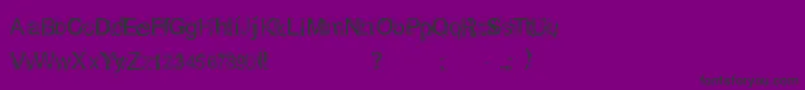 フォントRoughLinen – 紫の背景に黒い文字