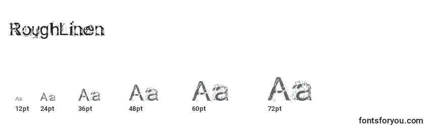 RoughLinen Font Sizes