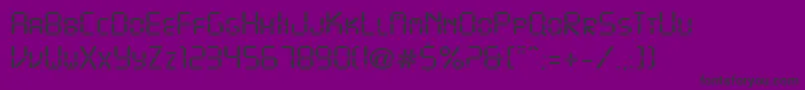 Шрифт DigitalDisplayRegular – чёрные шрифты на фиолетовом фоне