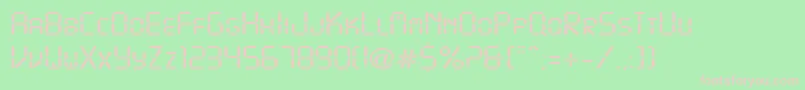 DigitalDisplayRegular Font – Pink Fonts on Green Background