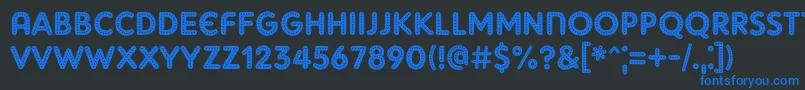 AdamGorryLights Font – Blue Fonts on Black Background