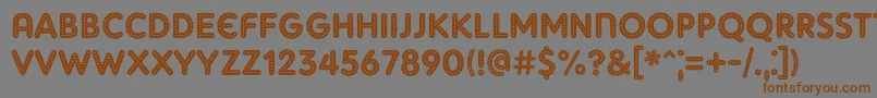 AdamGorryLights Font – Brown Fonts on Gray Background
