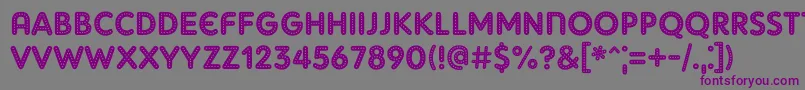 AdamGorryLights Font – Purple Fonts on Gray Background