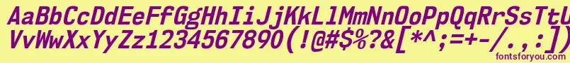 Más sobre la fuente Nk57MonospaceScBdIt fuente Nk57MonospaceScBdIt – Fuentes Moradas Sobre Fondo Amarillo