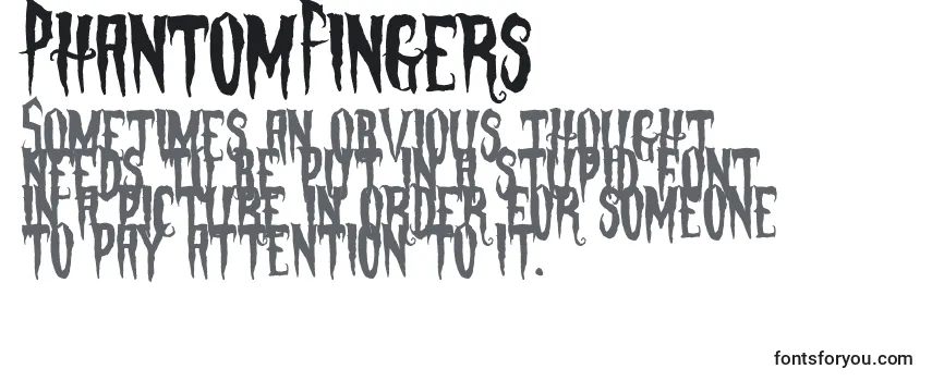 Шрифт PhantomFingers