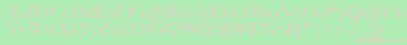 LiteraturnayaPlain.001.001 Font – Pink Fonts on Green Background