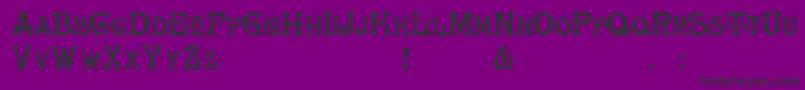 HerrfochTrash Font – Black Fonts on Purple Background