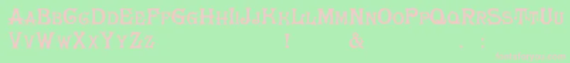 HerrfochTrash Font – Pink Fonts on Green Background