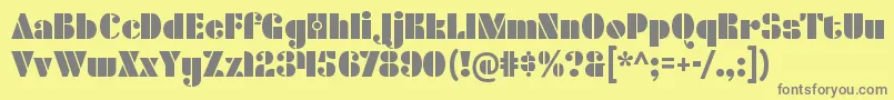Подробнее о шрифте DensmoreRegular Шрифт DensmoreRegular – серые шрифты на жёлтом фоне