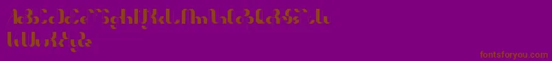 AnythingMeanEverything Font – Brown Fonts on Purple Background