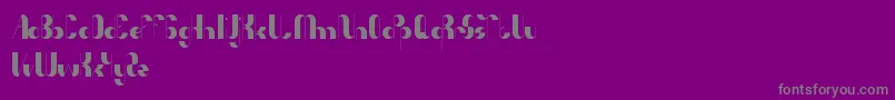 AnythingMeanEverything Font – Gray Fonts on Purple Background