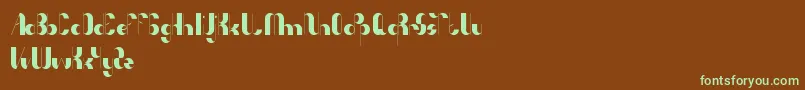 AnythingMeanEverything Font – Green Fonts on Brown Background