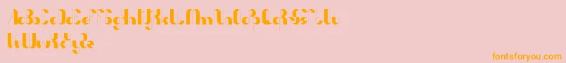 AnythingMeanEverything Font – Orange Fonts on Pink Background