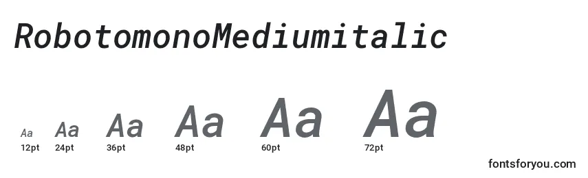 RobotomonoMediumitalic Font Sizes