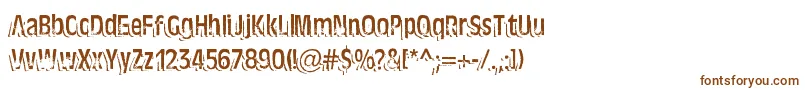 TenTonBallyhooAlternates Font – Brown Fonts on White Background