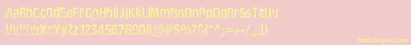 TenTonBallyhooAlternates Font – Yellow Fonts on Pink Background