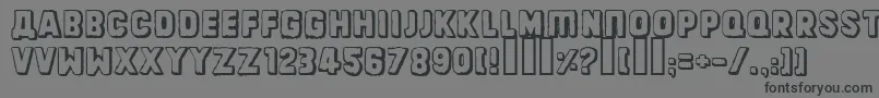 Dinarjevrepublika Font – Black Fonts on Gray Background