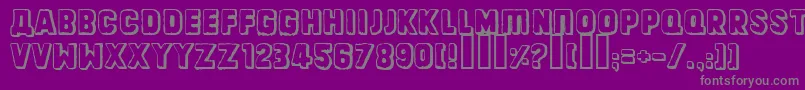 Dinarjevrepublika Font – Gray Fonts on Purple Background