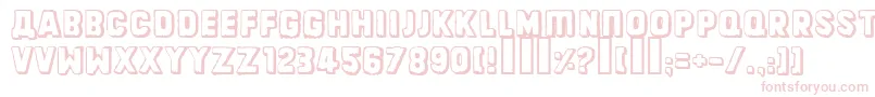 Dinarjevrepublika Font – Pink Fonts on White Background