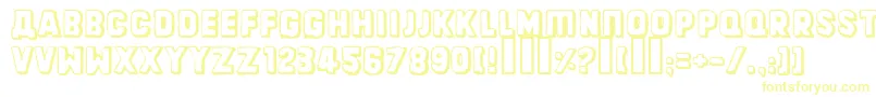 Dinarjevrepublika Font – Yellow Fonts on White Background