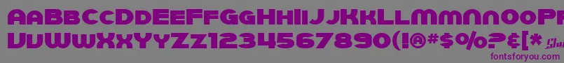 SfJuggernautBold Font – Purple Fonts on Gray Background